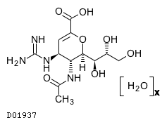 オセルタミビルリン酸塩構造図